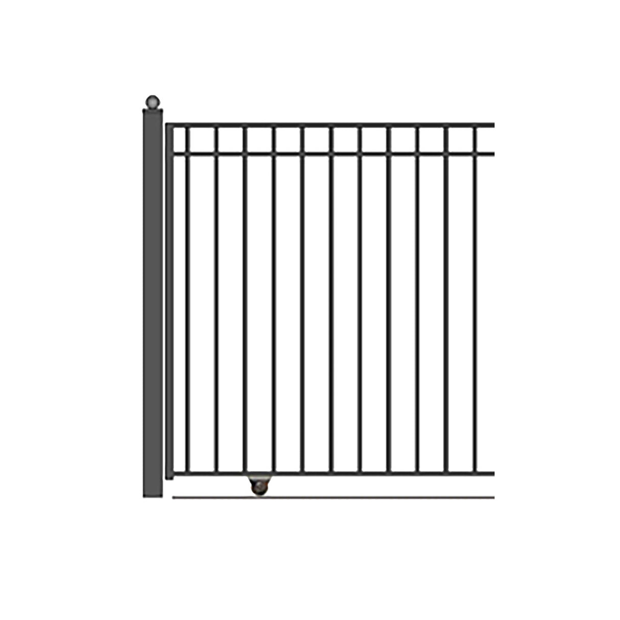 Aleko Automated Steel Sliding Driveway Gate and Gate Opener Complete Kit – MADRID Style – 12 x 6 Feet