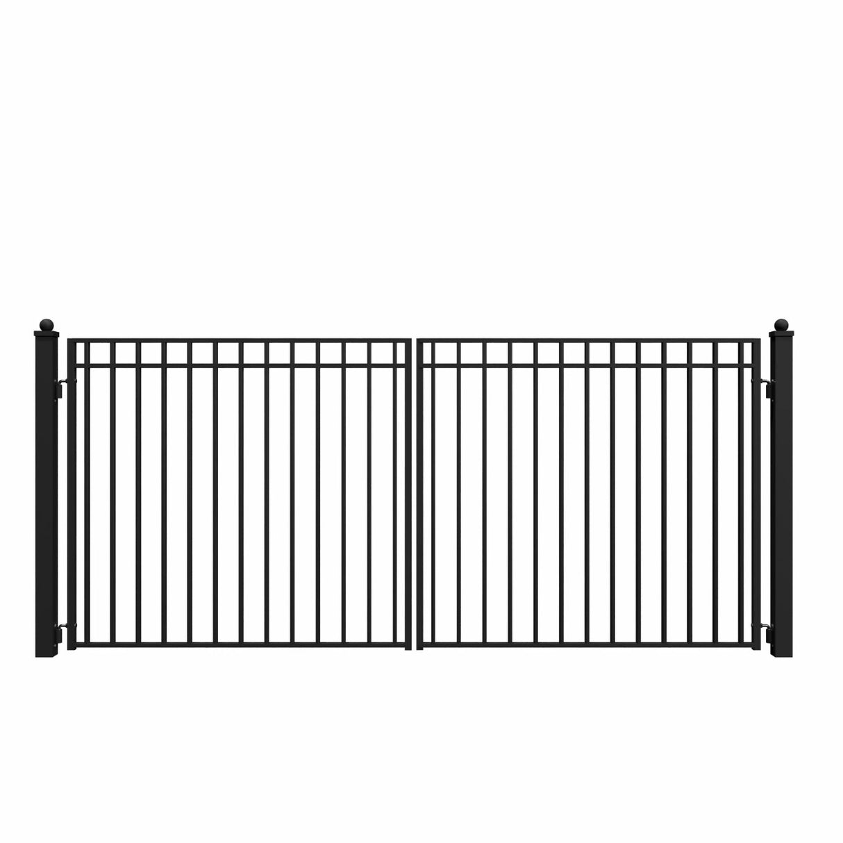 Aleko Steel Dual Swing Driveway Gate - MADRID Style - 14 x 6 Feet