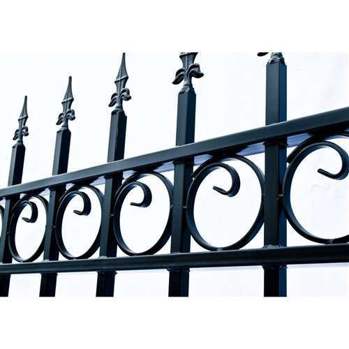 Aleko Steel Dual Swing Driveway Gate - OSLO Style - 14 x 6 Feet