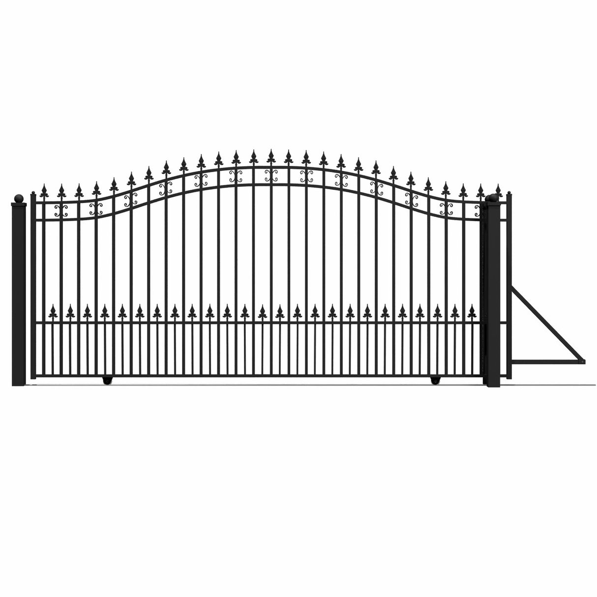 Aleko Steel Sliding Driveway Gate - ST.LOUIS Style - 14 x 6 Feet
