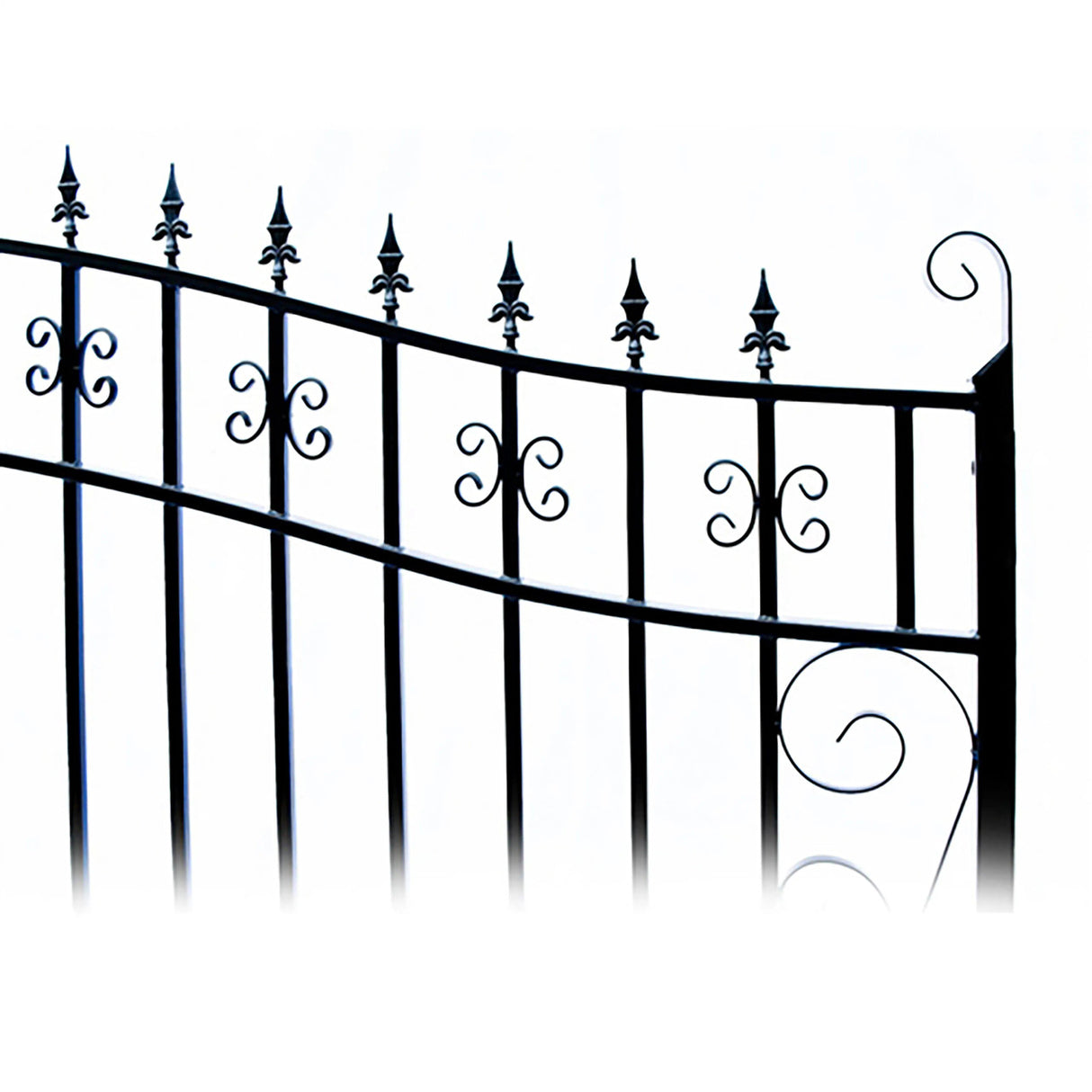 Aleko Steel Dual Swing Driveway Gate - VENICE Style - 18 x 6 Feet