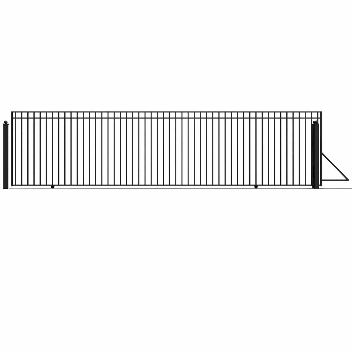 Aleko Steel Sliding Driveway Gate - MADRID Style - 25 x 6 Feet
