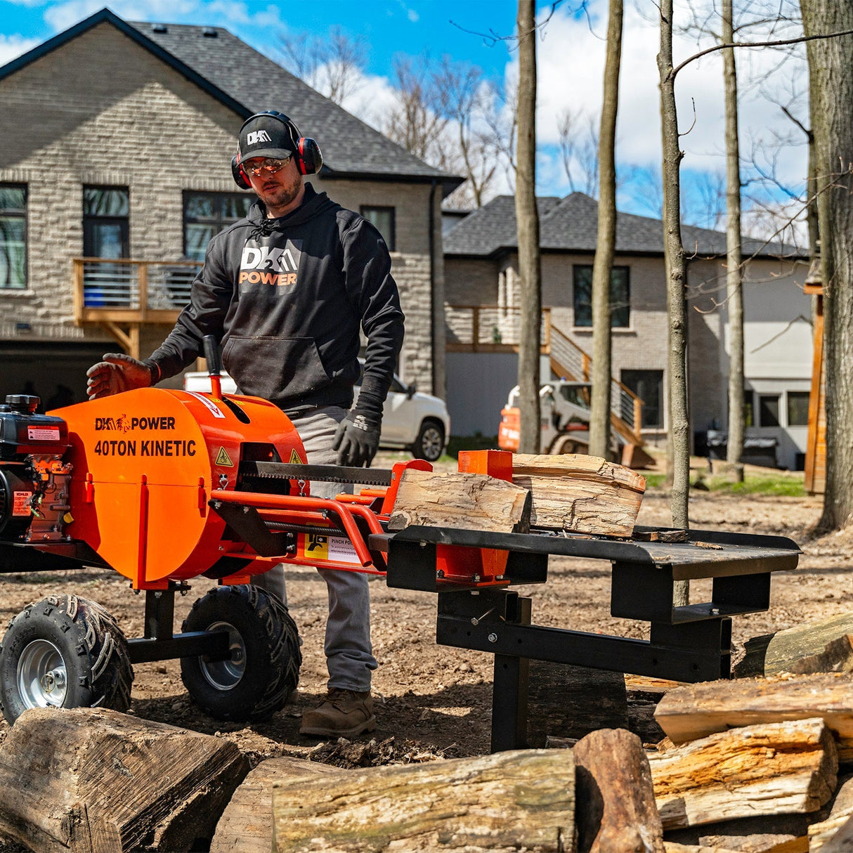 Detail K2 40 Ton Kinetic Log Splitter - OPS240