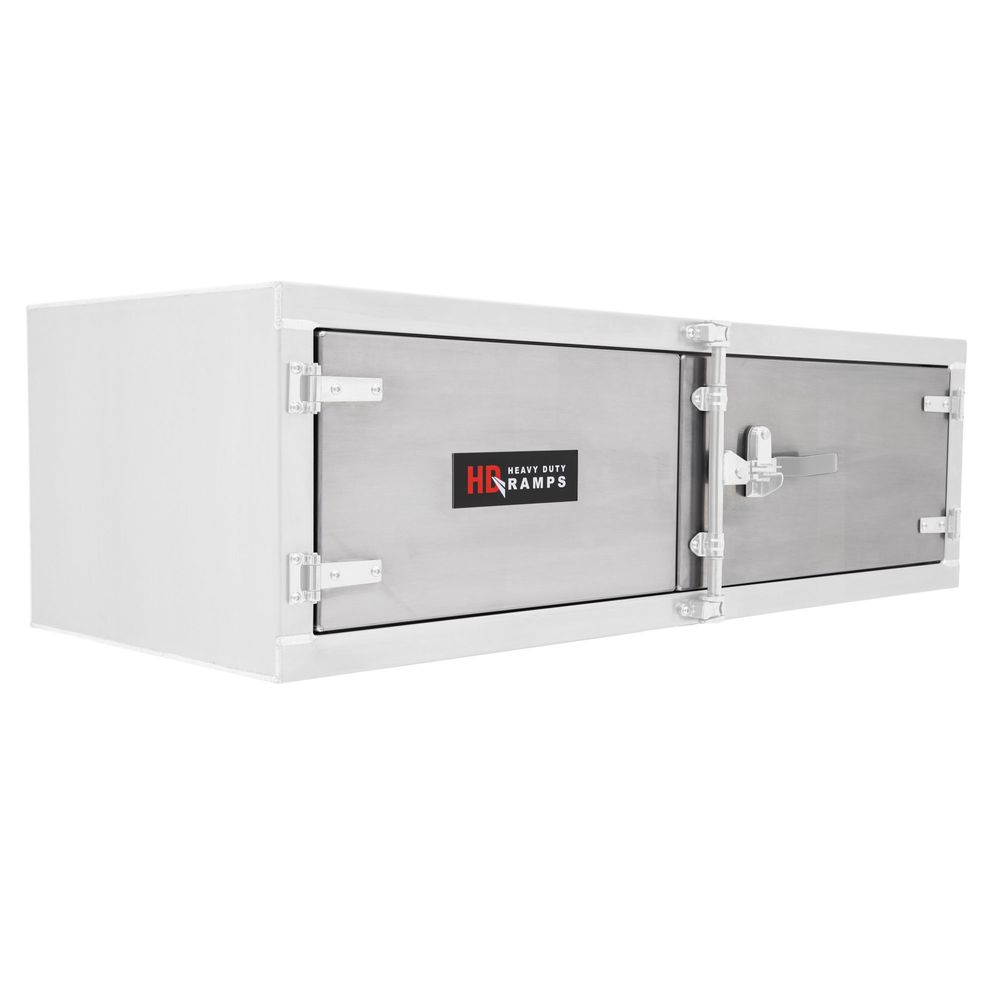 Polished Aluminum Door Upgrade for 60" W Trailer Cabinet
