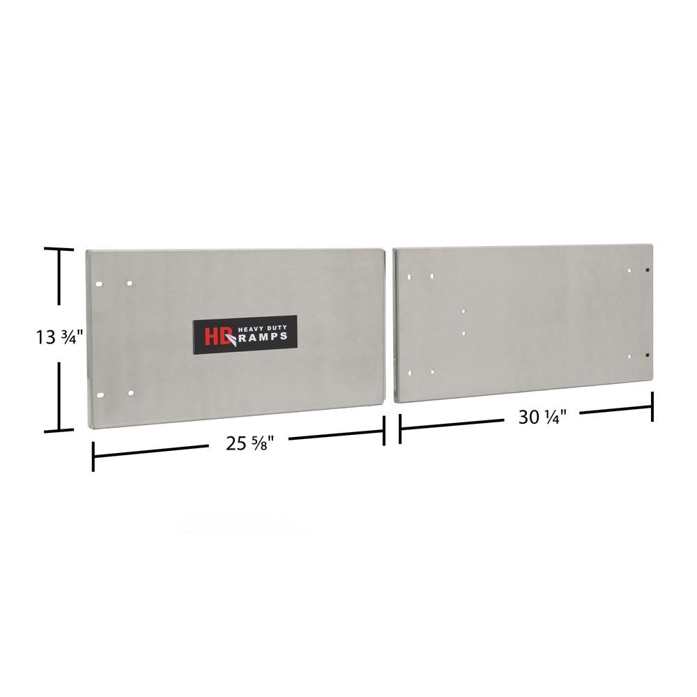 Polished Aluminum Door Upgrade for 60" W Trailer Cabinet