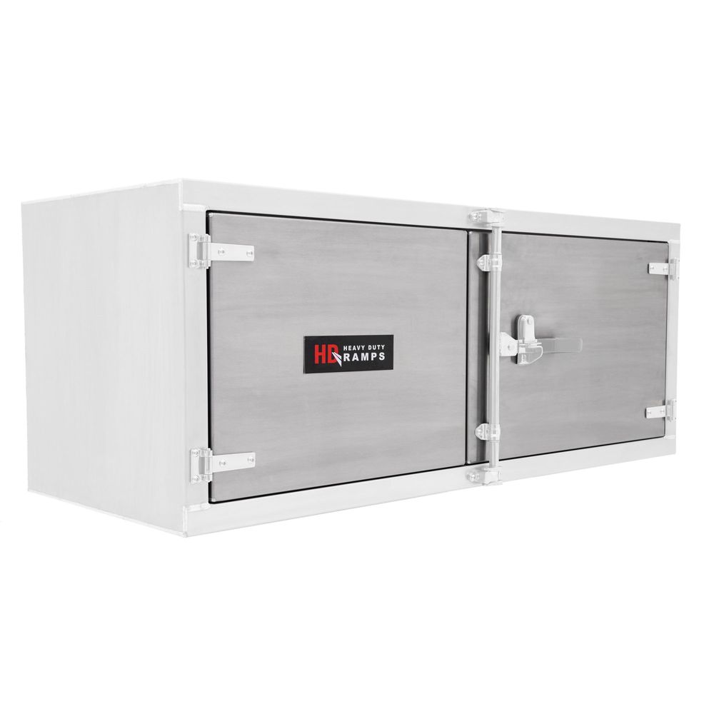 Polished Aluminum Door Upgrade for 60" W Trailer Cabinet