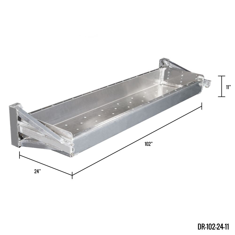 102" L Dunnage Racks for Step Deck and Flatbed Trailers