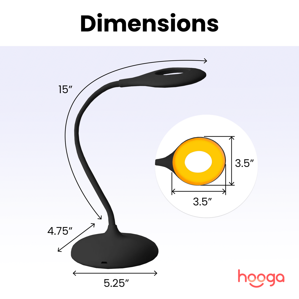 Hooga Tri-Color Desk Lamp