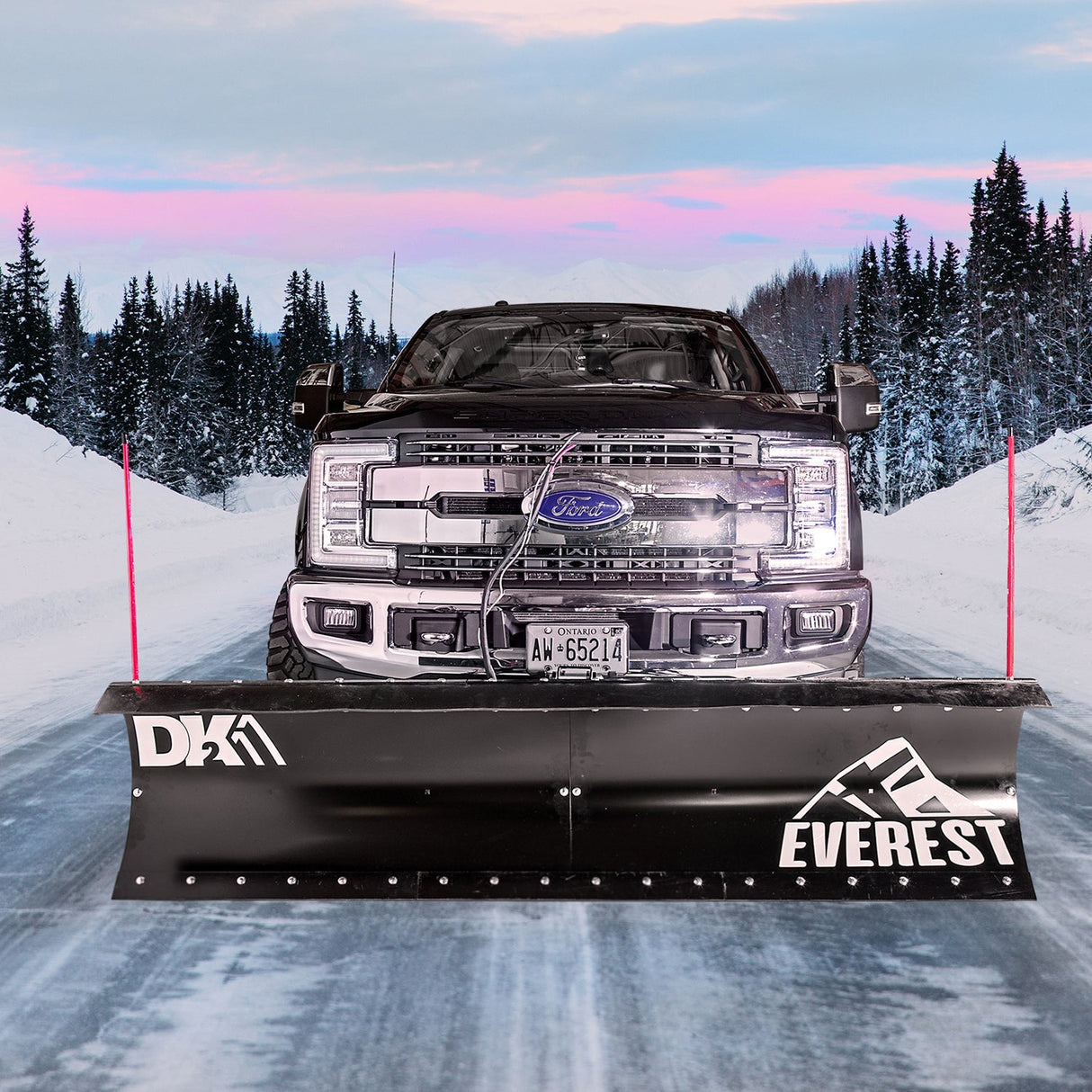 Detail K2 Everest 88 x 22 Fully Hydraulic Snow Plow Kit - EVST9022