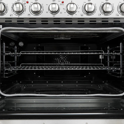 FORNO Paolo 36" 5.44 cu. ft. Freestanding Electric Range with True Convection Oven in Stainless Steel, FFSEL6011-36
