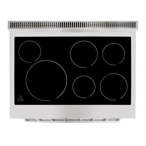 FORNO Paolo 36" 5.44 cu. ft. Freestanding Electric Range with True Convection Oven in Stainless Steel, FFSEL6011-36