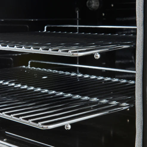FORNO Paolo 30" 4.38 cu. ft. Freestanding Electric Range in Black with Antique Brass Handles, FFSEL6011-30BLK