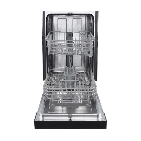 FORNO Polo 18" Built-in Dishwasher in Black, FDWBI8041-18BLK
