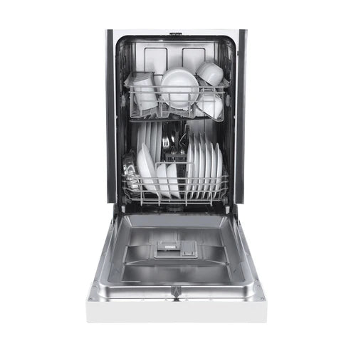 FORNO Polo 18" Built-in Dishwasher in White, FDWBI8041-18WHT