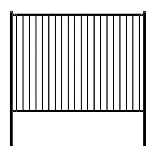 Aleko DIY Steel Iron Wrought High Quality Fence - Lyon Style - 8 x 6 Feet