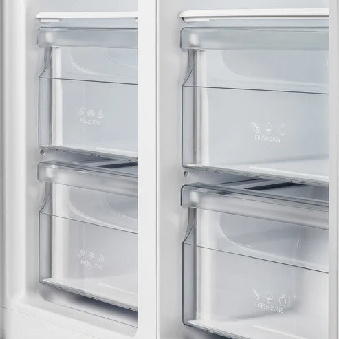 FORNO Espresso Salerno 33" 15.6 cu. ft. Refrigerator in Black with Silver Handles, FFRBI1805-33BLK