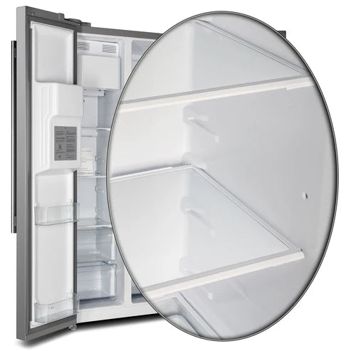 FORNO Salerno 36" 20 cu. ft. Side-by-Side Built-In Refrigerator with Water and Ice Dispenser, FFRBI1844-36SB
