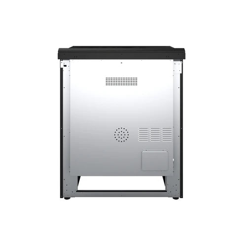 FORNO Espresso Leonardo 30" 5 cu. ft. Electric Range in Black with Silver Handles, FFSEL6012-30BLK