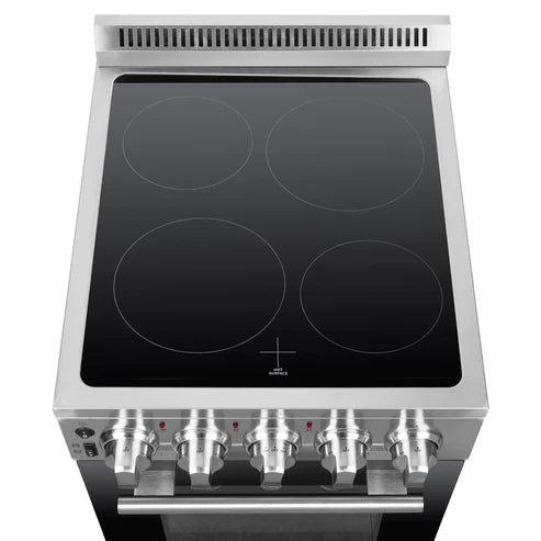 FORNO Pallerno 20" 2.05 cu.ft. Freestanding Electric Range with 4 Elements in Stainless Steel, FFSEL6052-20