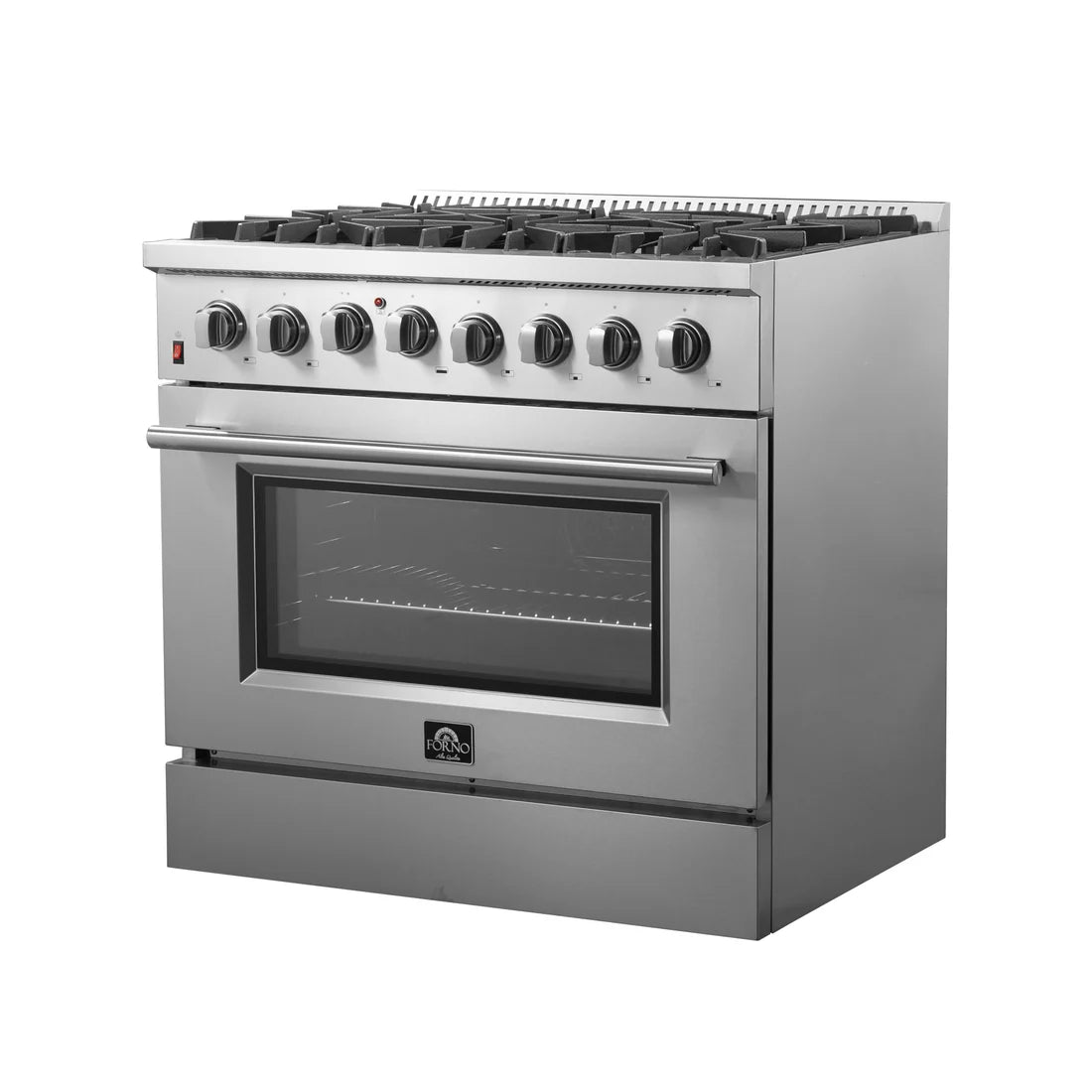 FORNO Appliance Package - 36" Dual Fuel Range, Dishwasher, 36" Refrigerator, FBDL-004-02CAUS