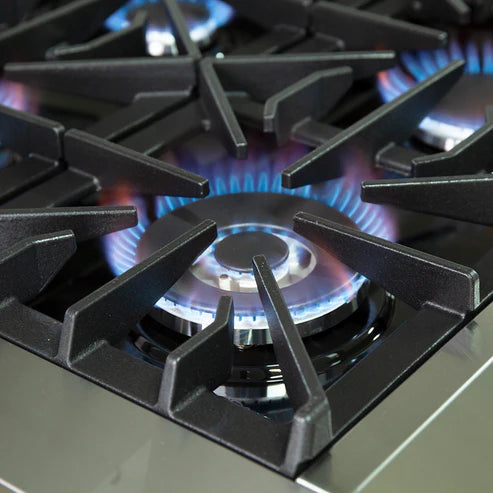 FORNO Galiano 36" 5.36 cu. ft. Gas Range with 6 Italian Burners in Stainless Steel, FFSGS6244-36