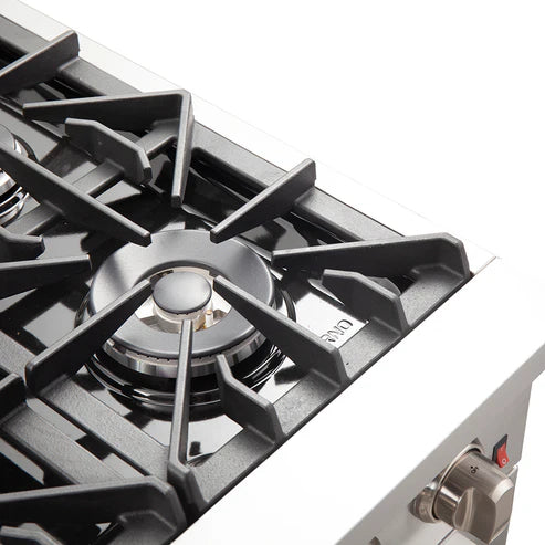 FORNO Galiano 36" 5.36 cu. ft. Gas Range with 6 Italian Burners in Stainless Steel, FFSGS6244-36