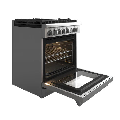 FORNO Lazio 30" 4.3 cu. ft. Gas Range with 5 Sealed Burners, Air Fryer and Griddle, FFSGS6276-30