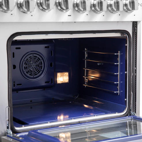 FORNO Capriasca 48" 6.58 cu. ft. Dual Fuel Range with French Door and 8 Sealed Burners, FFSGS6387-48