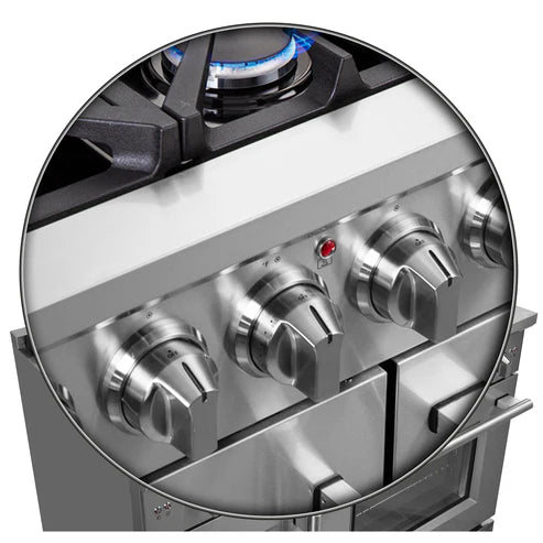 FORNO Massimo 48″ 6.58 cu. ft. Freestanding French Door Gas Range with 8 Burners, FFSGS6439-48