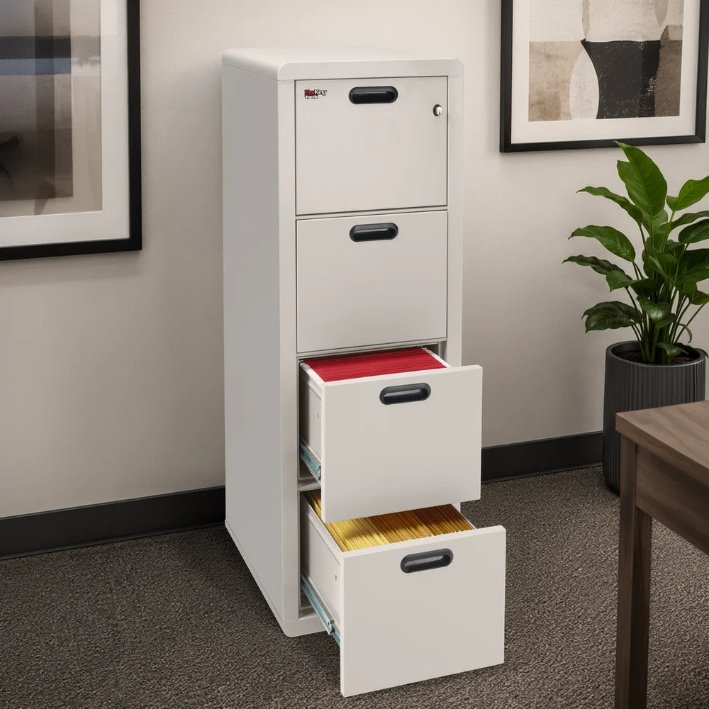 FireKing Turtle Contour Fire Rated File Cabinet, 1-Hour UL, Letter/Legal Filing, 2 or 4 Drawers