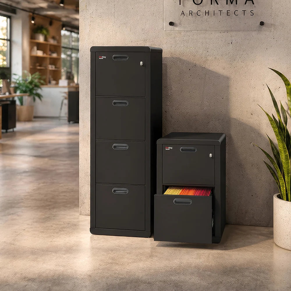 FireKing Turtle Contour Fire Rated File Cabinet, 1-Hour UL, Letter/Legal Filing, 2 or 4 Drawers