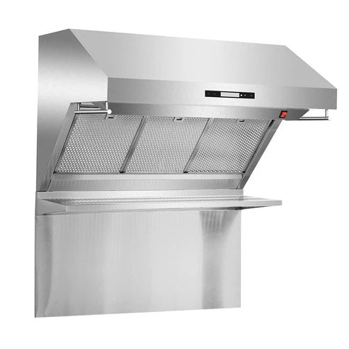 FORNO Savona 36" 1,200 CFM Wall Mount Range Hood and Back Splash, FRHWM5029-36HB