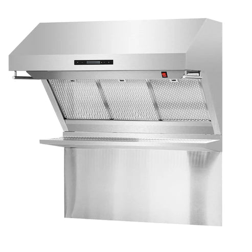 FORNO Savona 36" 1,200 CFM Wall Mount Range Hood and Back Splash, FRHWM5029-36HB