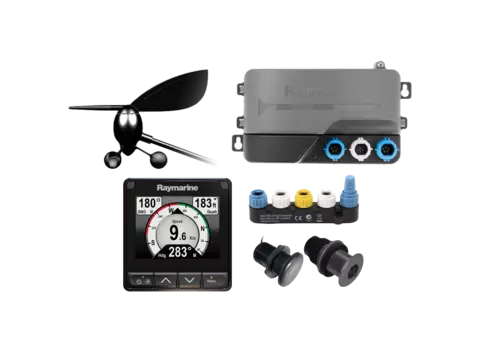 Raymarine i70s System Pack w/Color Instrument Wind, DST Transducers, iTC-5, and STng Backbone