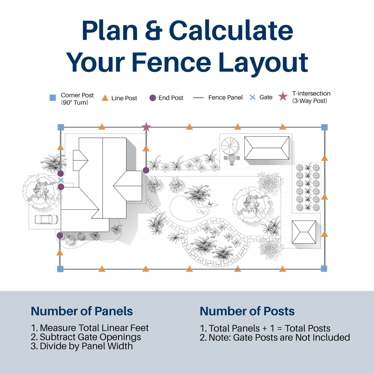 Aleko 6’ x 6’ Vinyl Semi-Private Fence – Sand - Denver Series