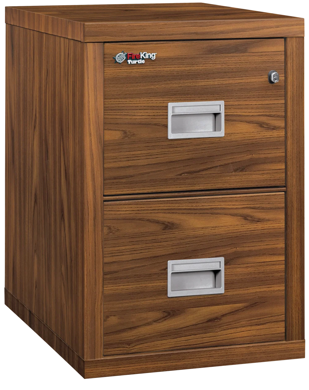 FireKing Turtle 2-Drawer 22" Deep 1-Hour Rated Fireproof File Cabinet, Letter & Legal