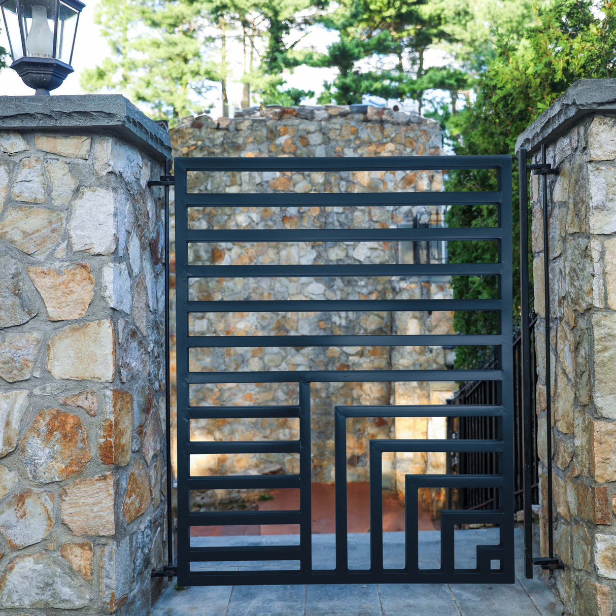 Aleko Steel Pedestrian Gate - Florence Style - 5 ft.