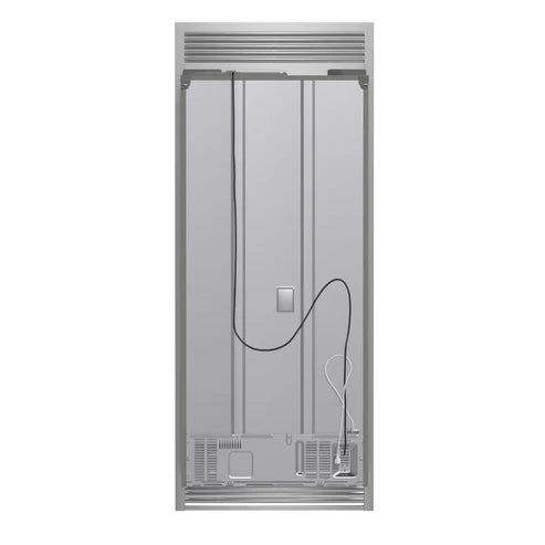 FORNO Gallipoli 35" 17.5 cu. ft. French Door Built-In Refrigerator in Stainless Steel with Ice Maker and Grill Trim Kit, FFFFD1974-35SG