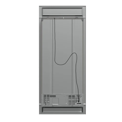 FORNO Salerno 37" 15.6 cu. ft. Side-by-Side Built-In Refrigerator in Stainless Steel and Modern Trim Kit, FFRBI1805-37MG