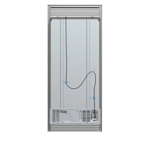 FORNO Salerno 37" 15.6 cu. ft. Side-by-Side Built-In Refrigerator in Stainless Steel and Grill Trim Kit, FFRBI1805-37SG