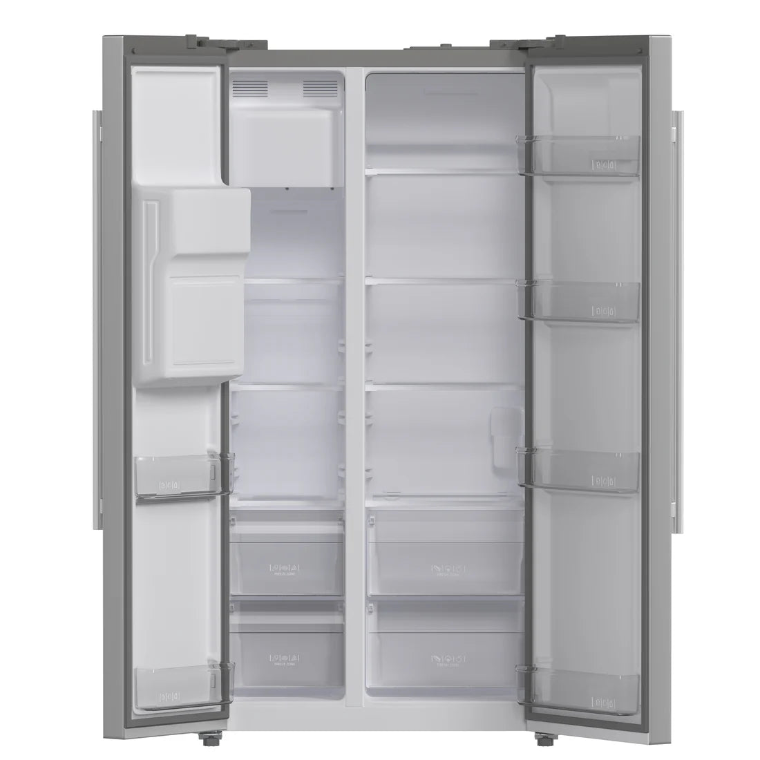 FORNO Salerno 36" 20 cu. ft. Side-by-Side Built-In Refrigerator with Water and Ice Dispenser, FFRBI1844-36SB