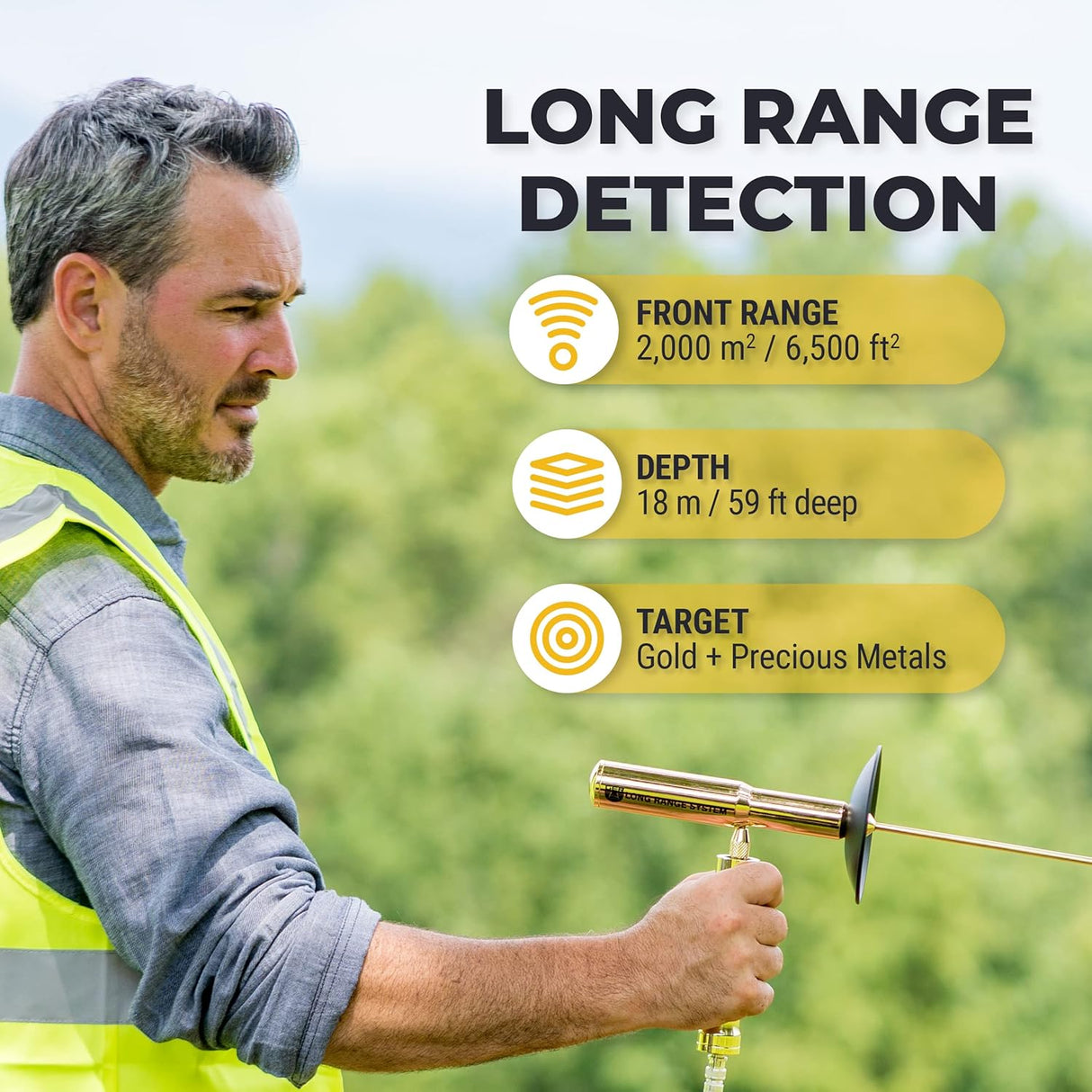 GER Detect Easy Way Smart Dual System Metal Detector