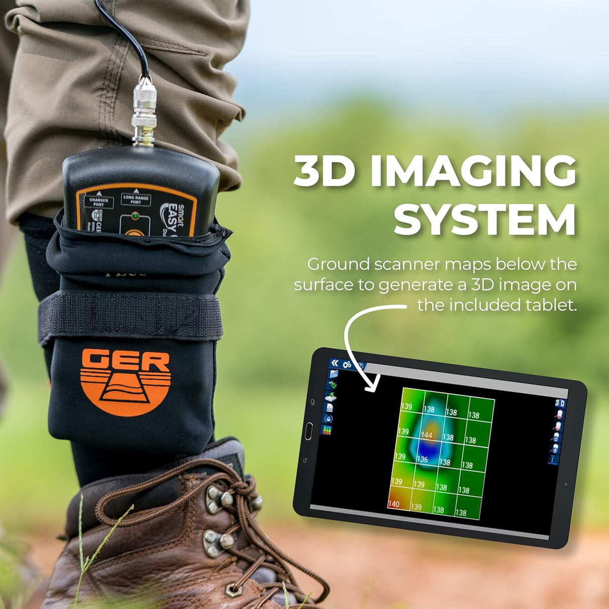 GER Detect Easy Way Smart Dual System Metal Detector