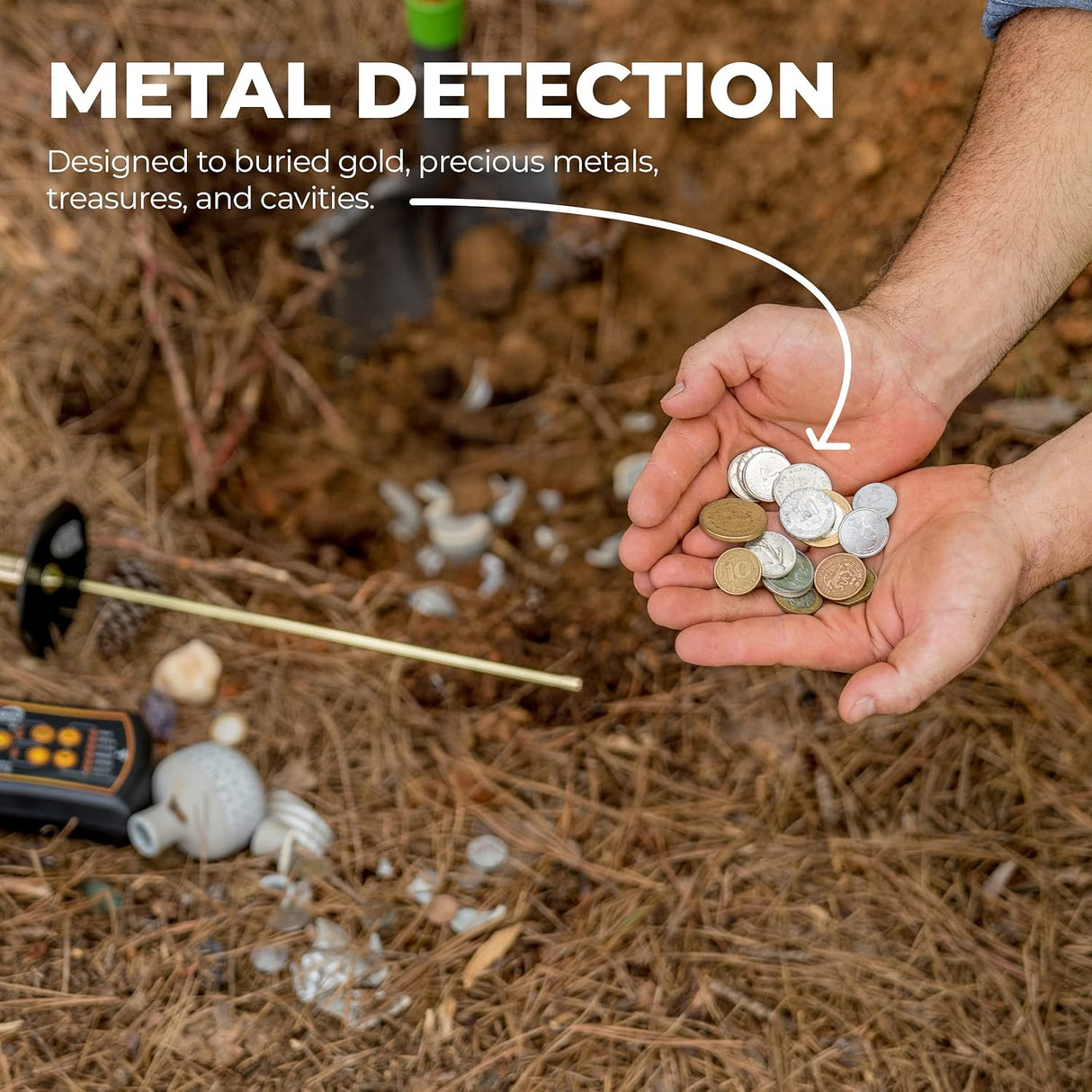 GER Detect Easy Way Smart Dual System Metal Detector