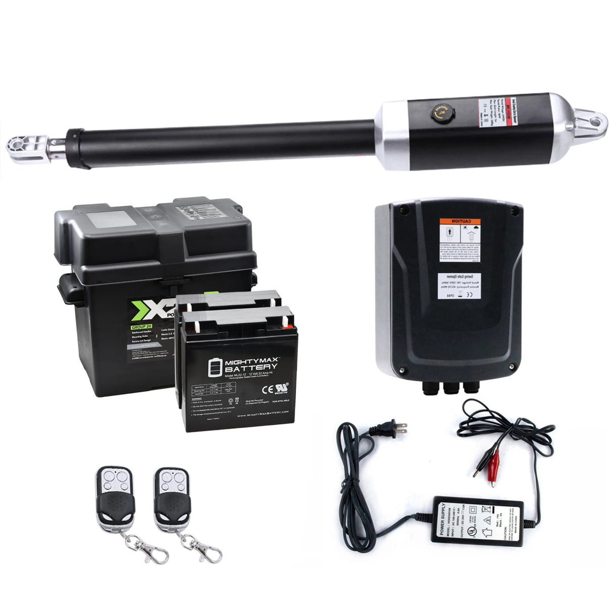 Aleko Single Swing Gate Operator - GG850/AS850 AC/DC - Back-up Kit ACC2
