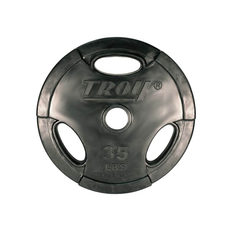 TROY Rubber Encased Olympic Grip Plate 255lb Set