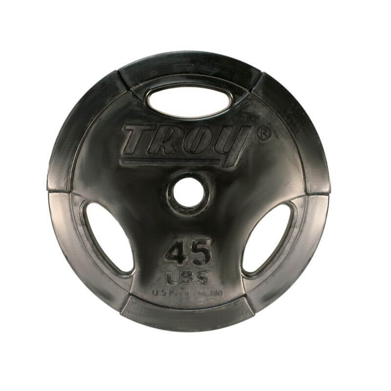 TROY GO-R Rubber Encased Olympic Grip Plate