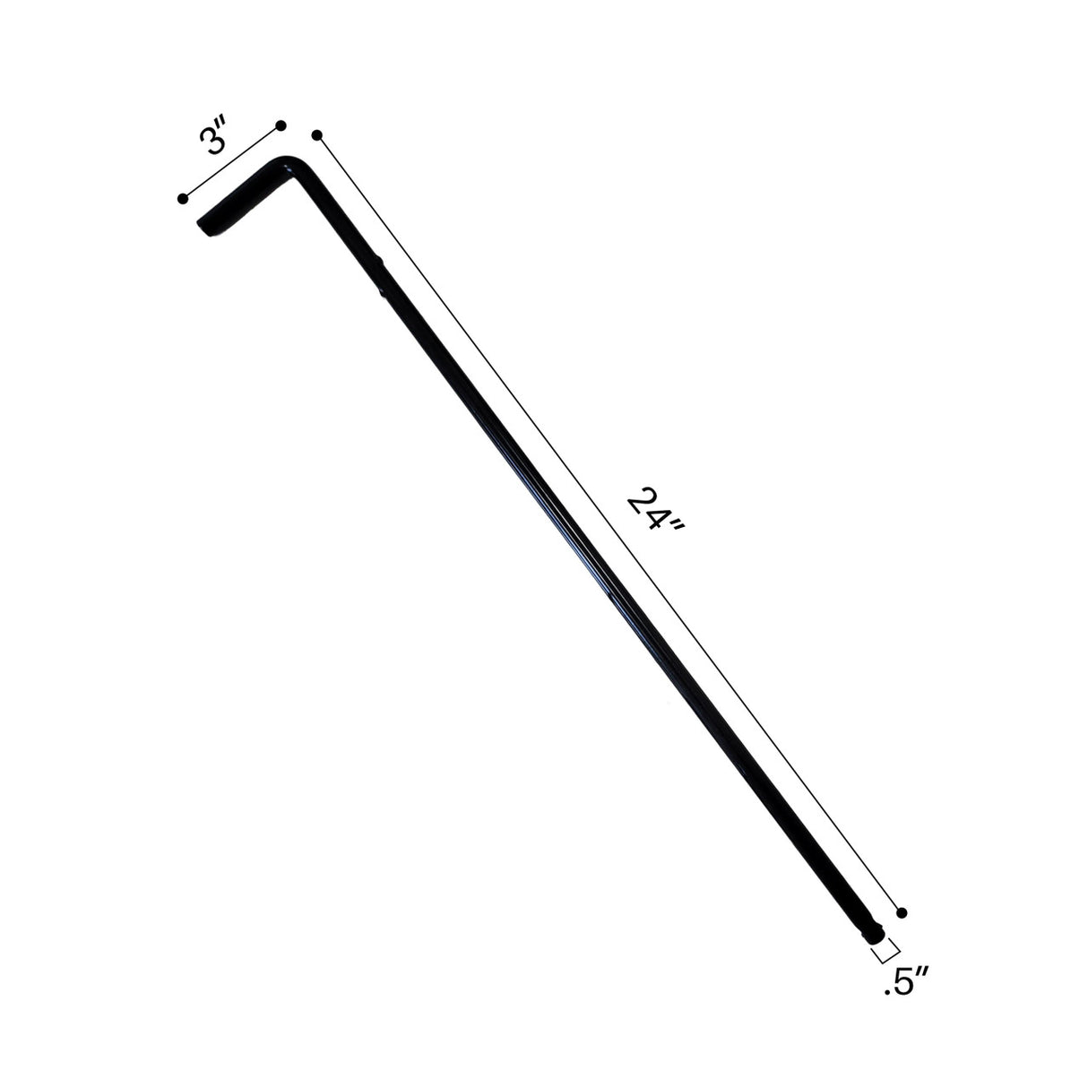 Aleko Outdoor Gate Drop Rod Lock – 24”H
