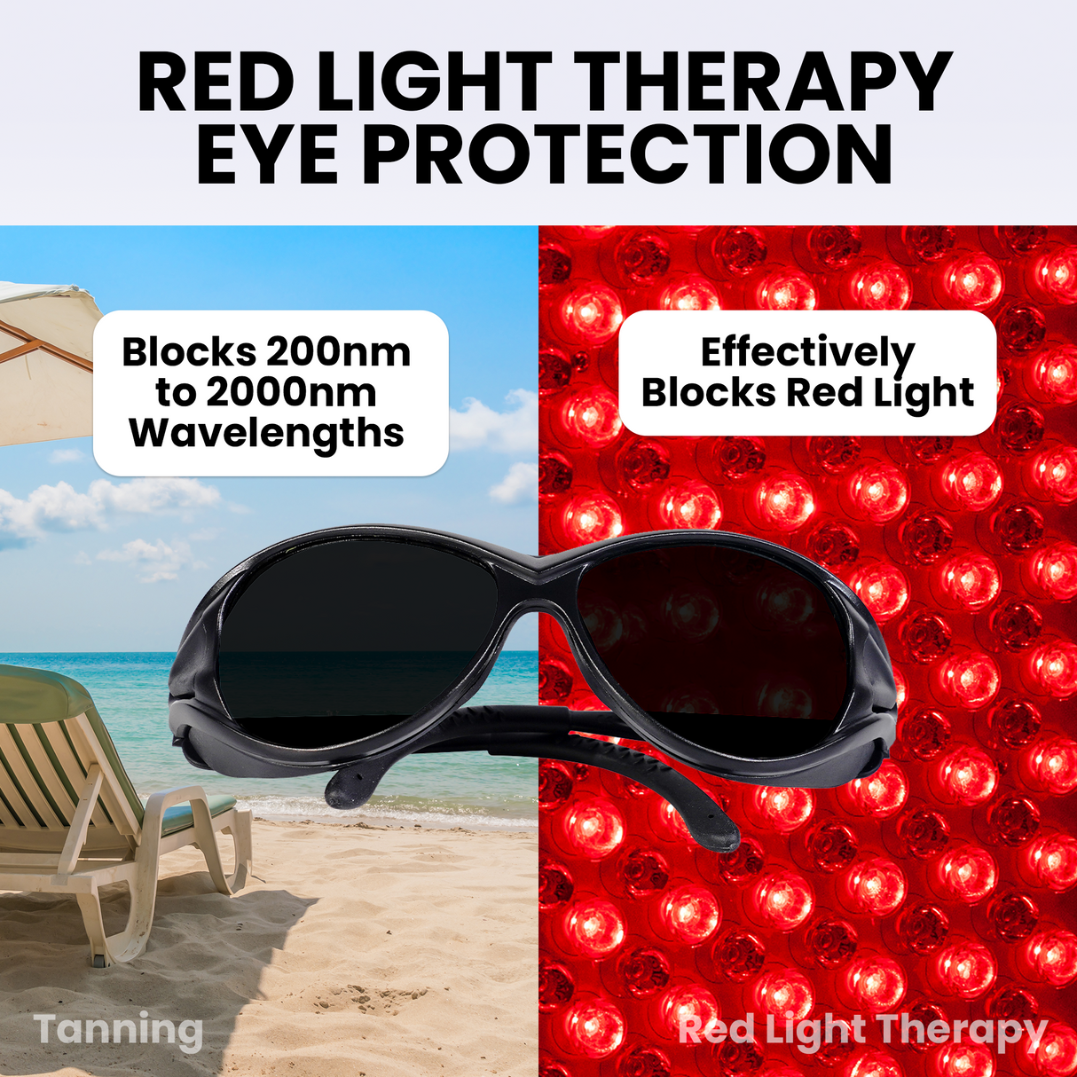Hooga Red Light Therapy Protective Glasses