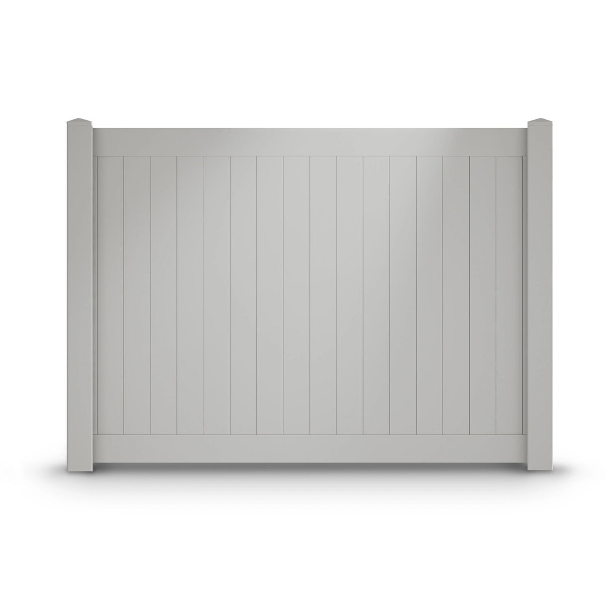 Aleko 8’ x 6’ Vinyl Privacy Fence - Gray - Denver Series